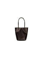 mini tote bag, dark brown - Image 1