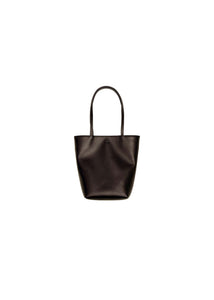 mini tote bag, dark brown