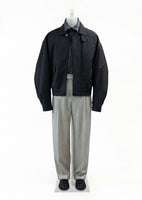 padded cotton nylon jumper, black - Image 2