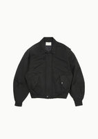 padded cotton nylon jumper, black - Image 1