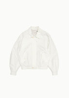 padded cotton nylon jumper, ecru - Image 1