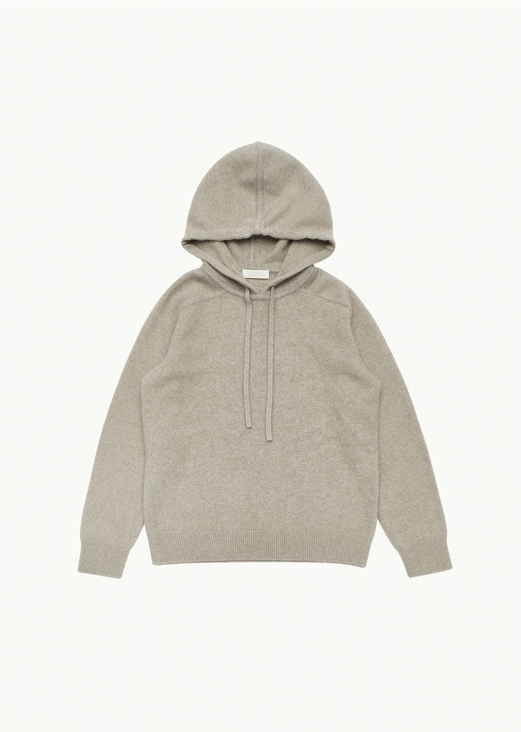 racoon hoodie knit, beige