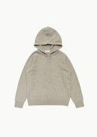 racoon hoodie knit, beige - Image 1