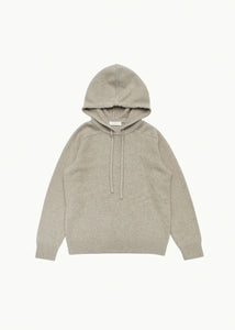 racoon hoodie knit, beige