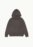 racoon hoodie knit, brown - Image 1