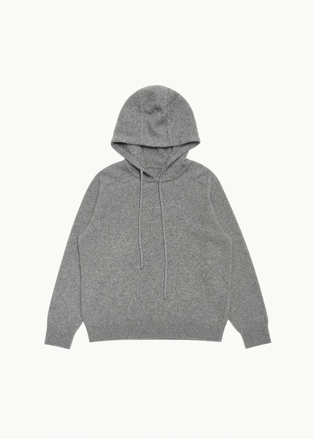 racoon hoodie knit, grey