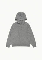 racoon hoodie knit, grey - Image 1