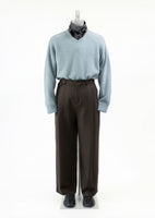 racoon v-neck knit, mint - Image 2