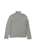 ribbed velvet knit top, beige - Image 1