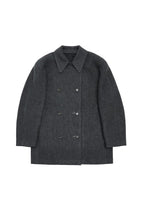 rounded half coat, charcoal - Image 1