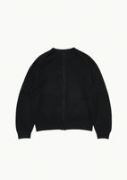 rounded sleeve carigan, black - Image 1