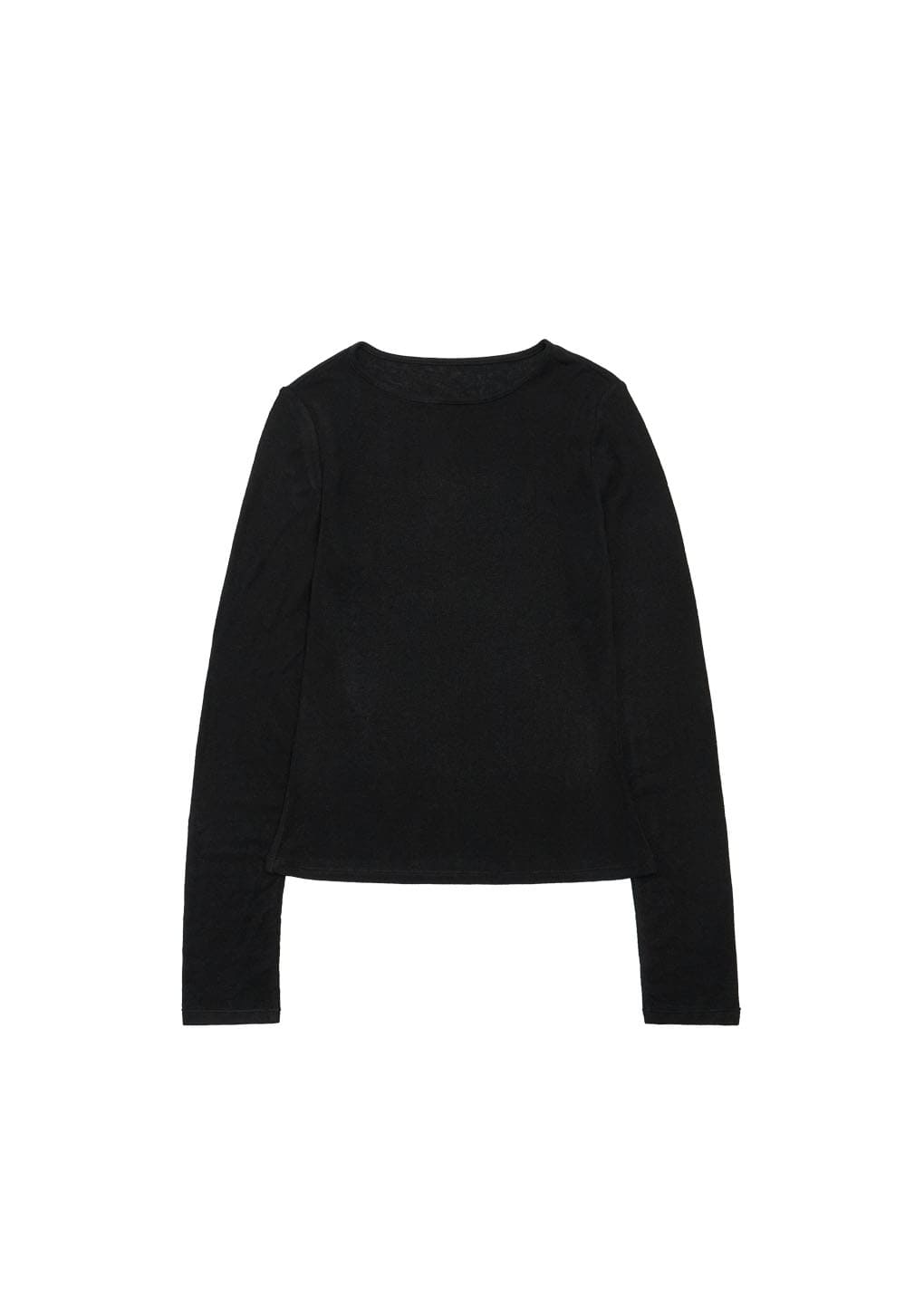 round t-shirt, black