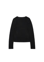 round t-shirt, black - Image 1