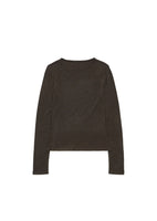 round t-shirt, brown - Image 1