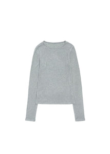 round t-shirt, grey