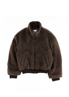 shearling blouson, brown - Image 1