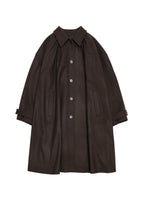 shirring coat, brown - Image 1