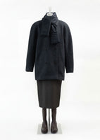 silk taffeta belt scarf, black - Image 2