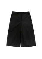 silk taffeta bermuda pants, black - Image 1