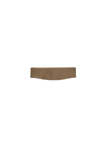 silk taffeta head band, khaki