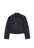 silk taffeta jacket, black - Image 1