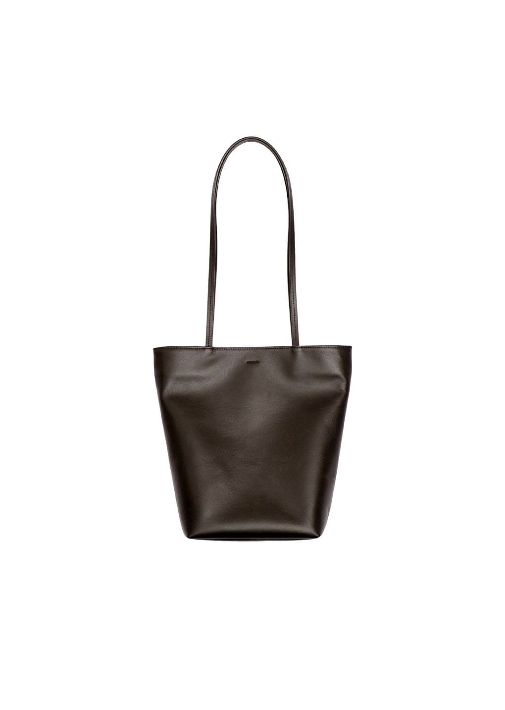small tote bag, dark brown