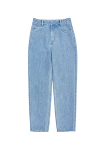 straight crop denim, light blue