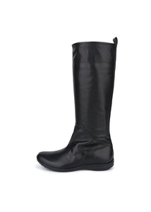 vibram long boots, black