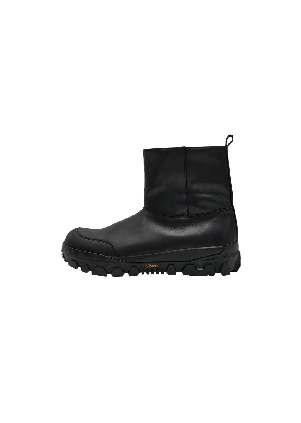 vibram short matte boots, black