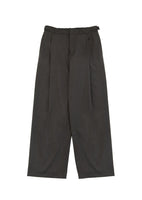 wool banding pants, brown - Image 1