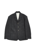 wool oversized jacket, charcoal - Image 1