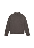 wool rollneck sweater, brown - Image 1
