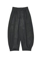 wool shirring pants, charcoal - Image 1
