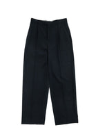 wool straight pants, black - Image 1
