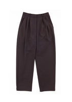 wool tapered pants, burgundy - Image 1