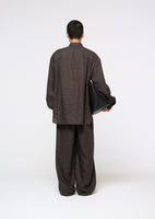 linen oversized shirt, khaki brown - Image 4