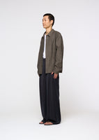 linen pocket jacket, brown - Image 3