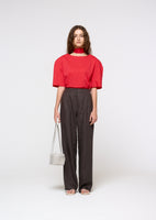 padded jersey top, red - Image 2