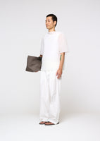 men's pleats raglan top, white - Image 3