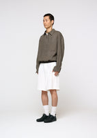 linen pullover, khaki - Image 3