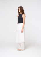 jersey halter neck top, charcoal - Image 3