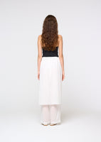 sheer layered pants, white - Image 4