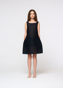 pleats hourglass mini dress, black hover