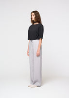 padded jersey top, charcoal - Image 3