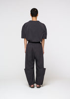 raglan cowl neck top, charcoal - Image 4